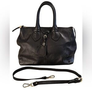 Gianni Chiarini Blk. Italian Leather handbag / crossbody bag.